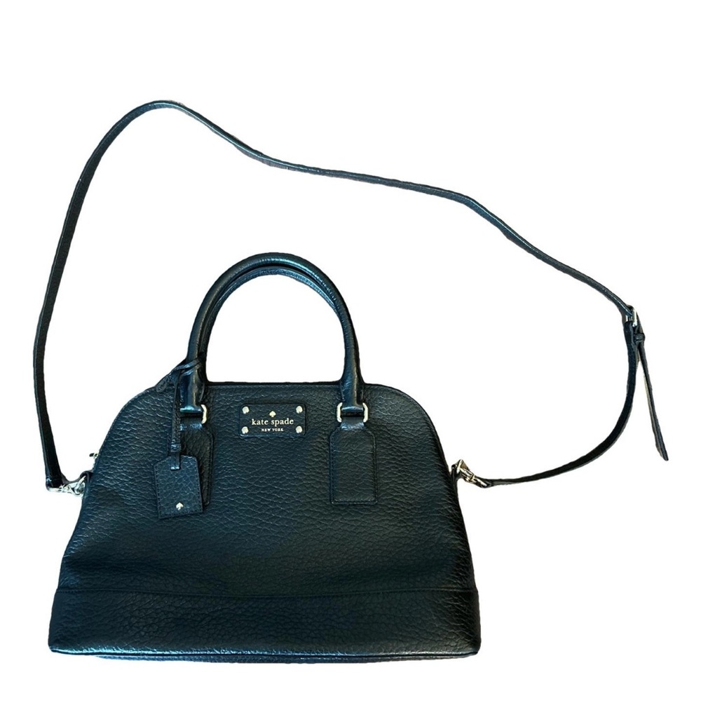 Black Leather Kate Spade Satchel